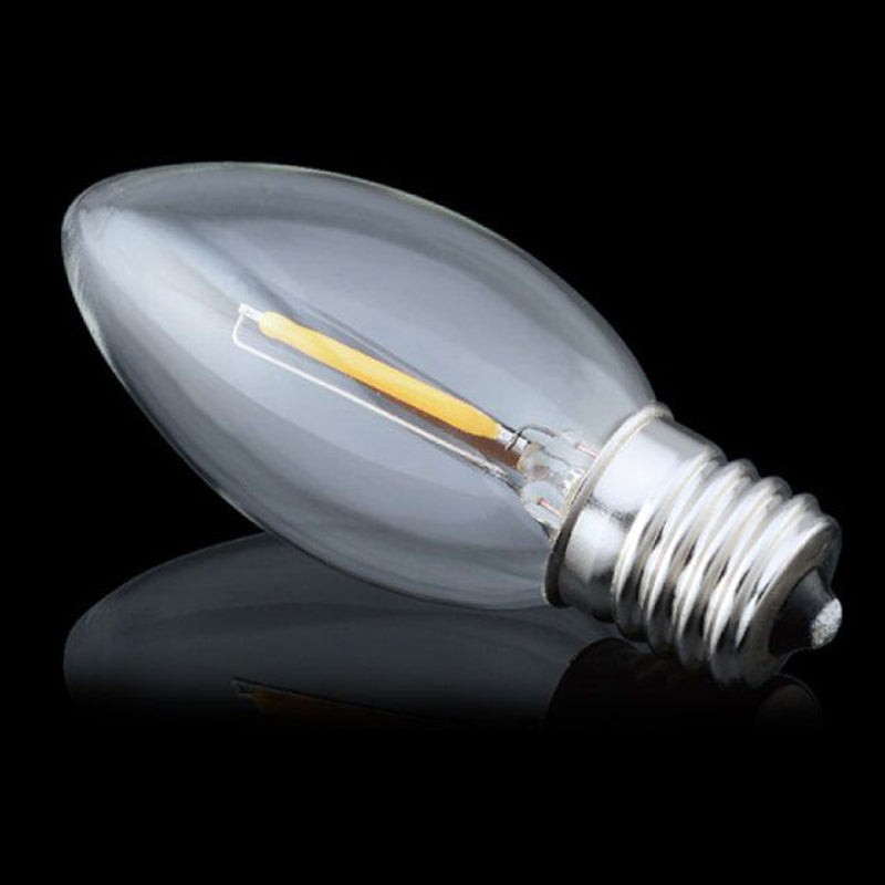 E12/E17 120V Filament Light Chandelier Candle LED Bulbs C7 C9 C32 For Indoor Home  Lighting Decoration