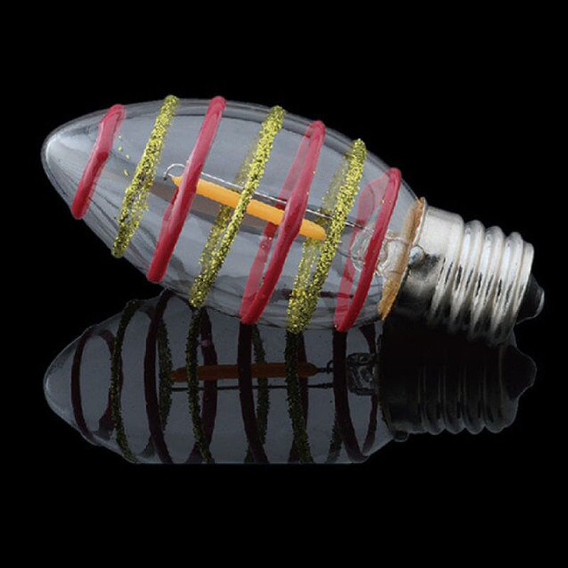 E12/E17 120V Filament Light Chandelier Candle LED Bulbs C7 C9 C32 For Indoor Home  Lighting Decoration