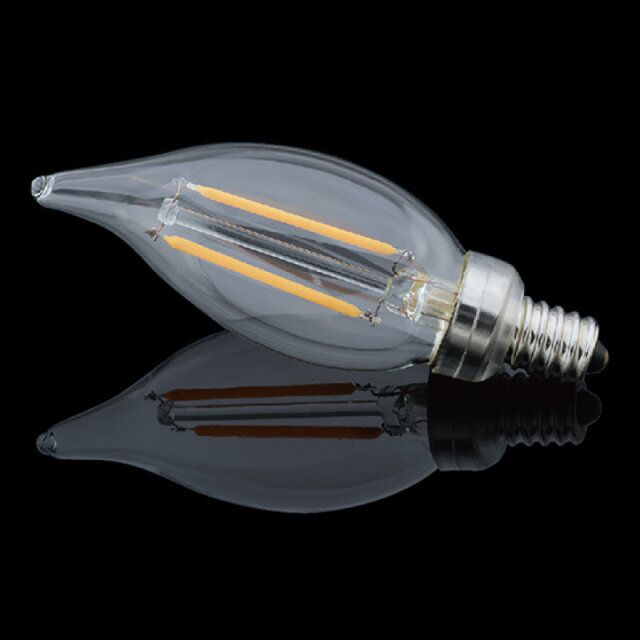 E12/E17 120V Filament Light Chandelier Candle LED Bulbs C7 C9 C32 For Indoor Home  Lighting Decoration