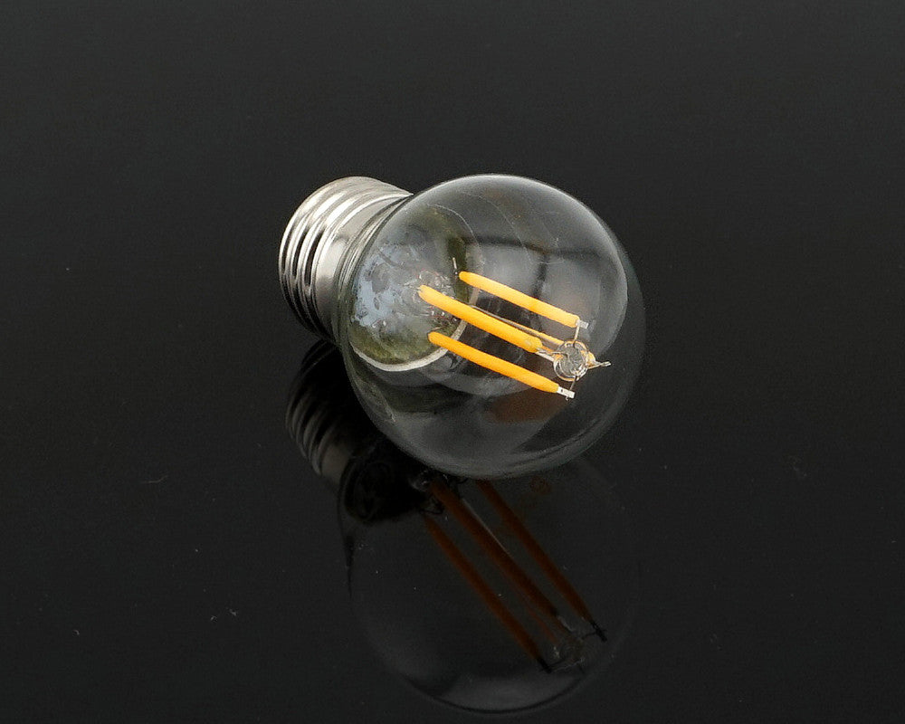 A15 Style Bulb G45 Mini LED Globe Bulb with Filament LED Tungsten Bulb 2W 4W E26 E27 Medium Screw Base 25W 40W Halogen Replace
