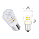 AC/DC 12V BA15S Led light Bulb S8 Bayonet Base Non-Dimmable 2W Waterproof Lamp CRI80 For Boat, RV, Auto Car Soft Warm White