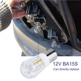 AC/DC 12V BA15S Led light Bulb S8 Bayonet Base Non-Dimmable 2W Waterproof Lamp CRI80 For Boat, RV, Auto Car Soft Warm White