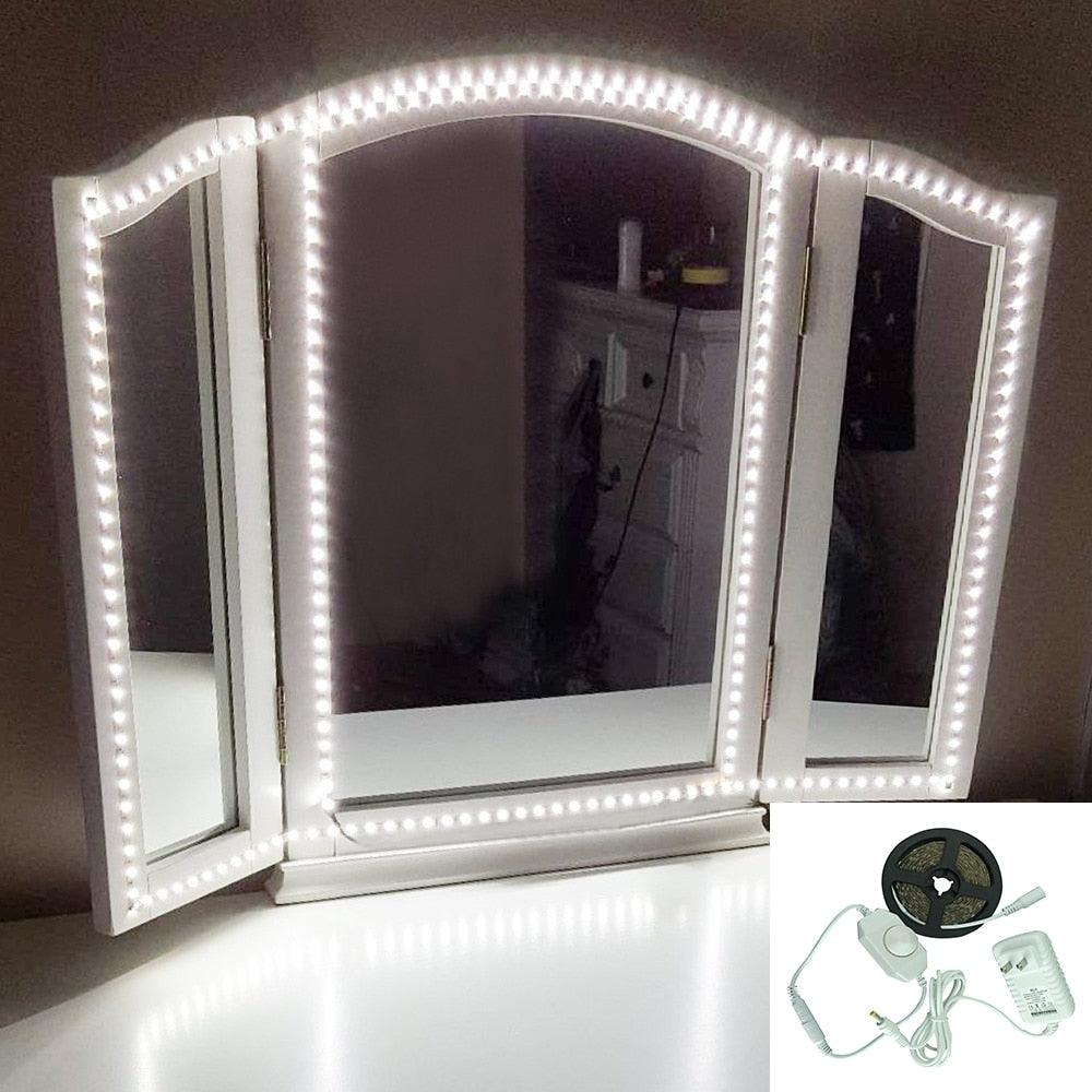 1 Set 300 LEDs Makeup Mirror Vanity Mirror Light with Dimmer Power Supply For Dressing Table With Manual Makeup Mirror Lights - LED Lights For Sale : Affordable LED Solutions : Wholesale Prices