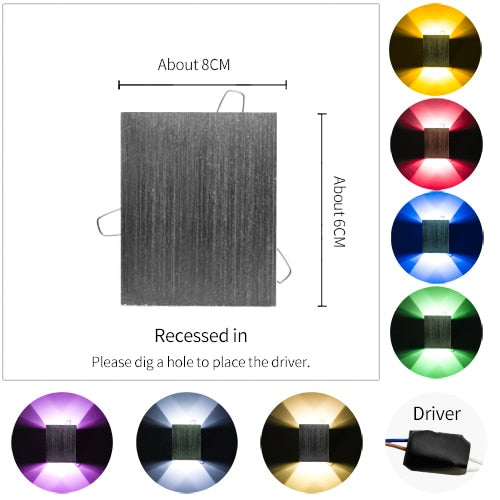 Led Wall Lamp Modern Sconce Stair Lighting Fixture Living Room Bedroom Bed Bedside Indoor Light Home Hallway Loft Irregular