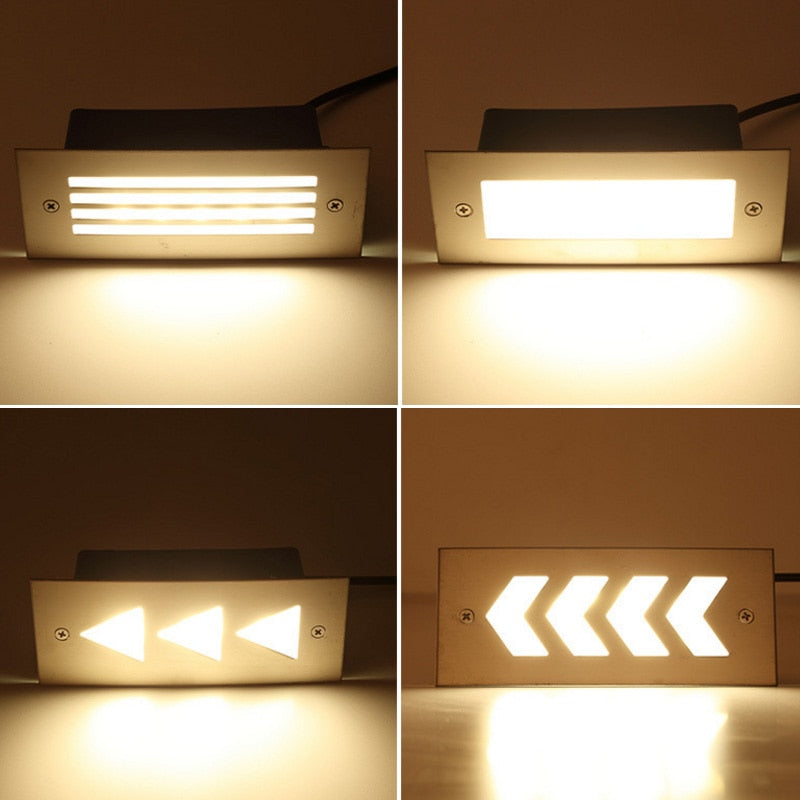 Outdoor/Indoor Waterproof 2W 3W 5W LED Underground light Stair Lamp Ground Garden Path Floor Lamp Buried Yard Landscape Light