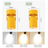 DBF Macaron Surface Mounted Ceiling Downlight 7W 10W 15W 20W LED Ceiling Spot Light AC110/220V for Kitchen Living room Decor