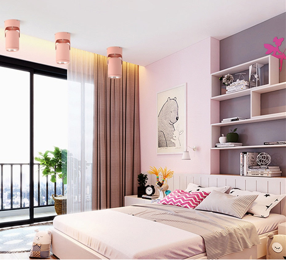 DBF Macaron Surface Mounted Ceiling Downlight 7W 10W 15W 20W LED Ceiling Spot Light AC110/220V for Kitchen Living room Decor