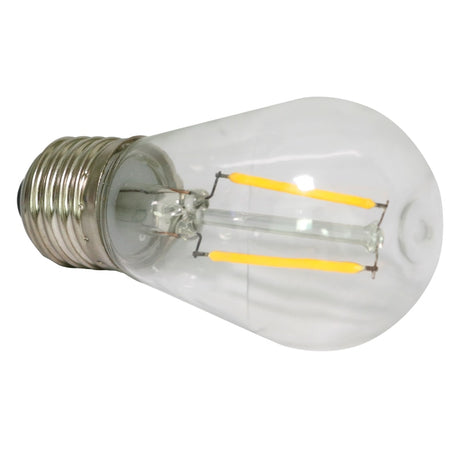 E27 LED Filament Bulb Light Retro Edison Transparent Housing Lamp 2W 110V/220V S14 led String replacement bulb home holiday deco