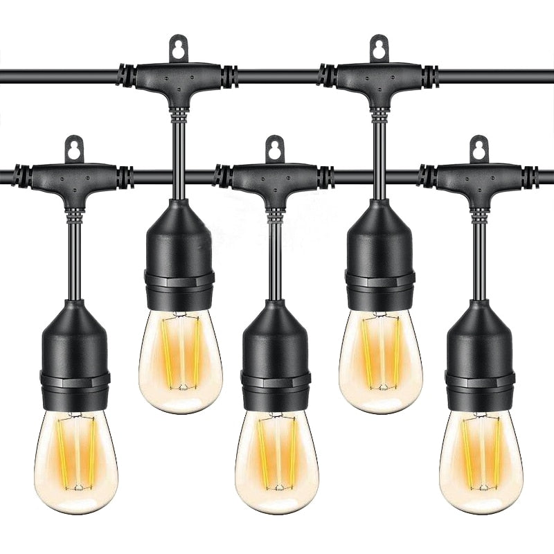 E27 LED Filament Bulb Light Retro Edison Transparent Housing Lamp 2W 110V/220V S14 led String replacement bulb home holiday deco