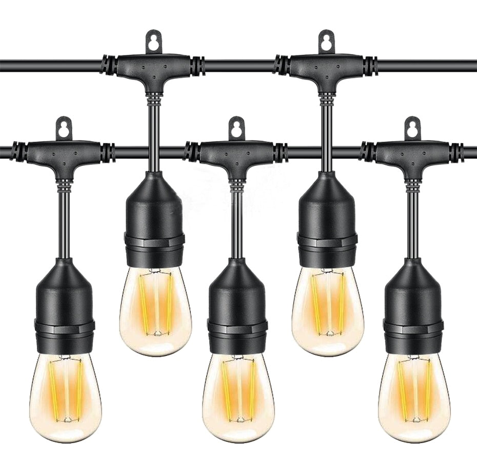 E27 LED Filament Bulb Light Retro Edison Transparent Housing Lamp 2W 110V/220V S14 led String replacement bulb home holiday deco