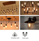 E27 LED Filament Bulb Light Retro Edison Transparent Housing Lamp 2W 110V/220V S14 led String replacement bulb home holiday deco