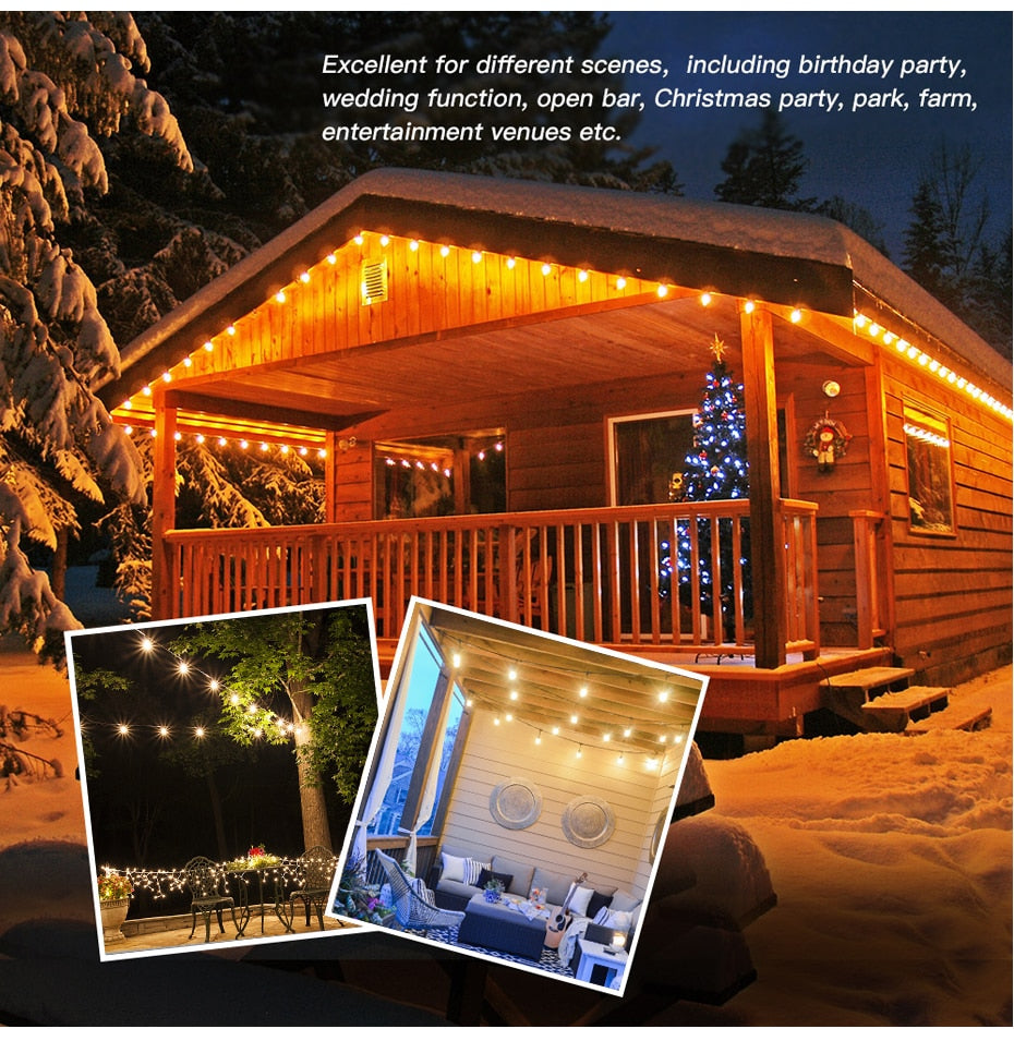 E27 LED Filament Bulb Light Retro Edison Transparent Housing Lamp 2W 110V/220V S14 led String replacement bulb home holiday deco