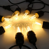 10Pcs S14 2W 4W LED Edison Light Bulbs E27 Waterproof Vintage LED Filament Bulb for Outdoor Commercial String Light Replacement