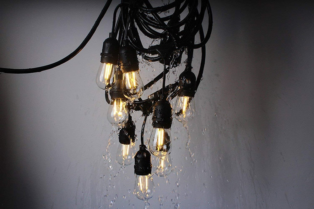 10Pcs S14 2W 4W LED Edison Light Bulbs E27 Waterproof Vintage LED Filament Bulb for Outdoor Commercial String Light Replacement