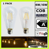 4W or 6W LED vintage lamps led edison bulbs ST64 ST18 120V 220V 230V 240V clear glass WARM WHITE