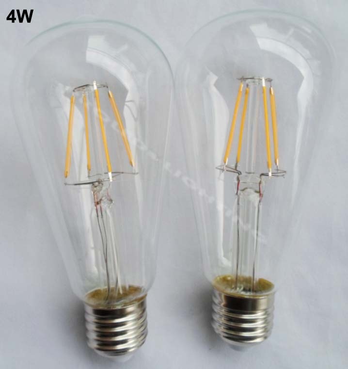 4W or 6W LED vintage lamps led edison bulbs ST64 ST18 120V 220V 230V 240V clear glass WARM WHITE