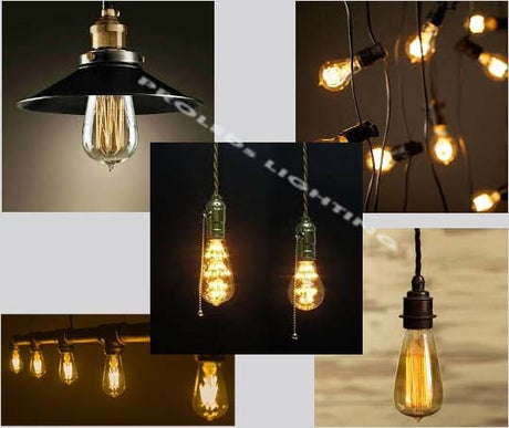 4W or 6W LED vintage lamps led edison bulbs ST64 ST18 120V 220V 230V 240V clear glass WARM WHITE