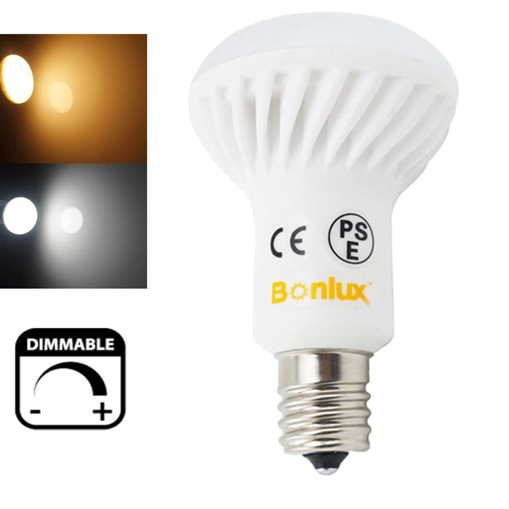 Dimmable E17 Base R16 LED Light Bulb SMD5730 5 Watts R14 Dimming Lamp ...