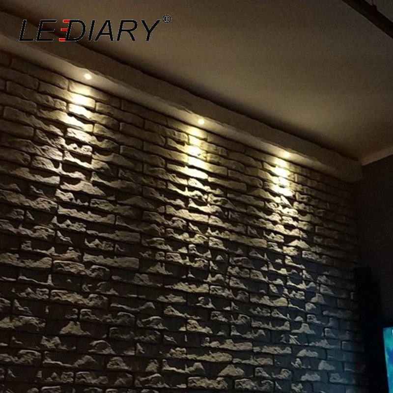 LEDIARY Black Mini Spot LED Remote Dimmable Downlights 1.5W 27mm Cut Hole 110-220V Ceiling Recessed Mounted Lighting Fixtures