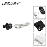 LEDIARY Black Mini Spot LED Remote Dimmable Downlights 1.5W 27mm Cut Hole 110-220V Ceiling Recessed Mounted Lighting Fixtures