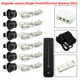 LEDIARY Black Mini Spot LED Remote Dimmable Downlights 1.5W 27mm Cut Hole 110-220V Ceiling Recessed Mounted Lighting Fixtures