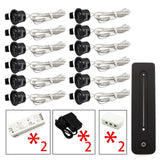 LEDIARY Black Mini Spot LED Remote Dimmable Downlights 1.5W 27mm Cut Hole 110-220V Ceiling Recessed Mounted Lighting Fixtures