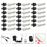 LEDIARY Black Mini Spot LED Remote Dimmable Downlights 1.5W 27mm Cut Hole 110-220V Ceiling Recessed Mounted Lighting Fixtures