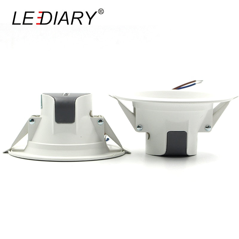 LEDIARY Recessed Ceiling LED Downlights 5W 9W 24W 220V SMD Spot Lamp 3000K/4000K/6000K 75mm 90mm 155mm Cut Hole Home Lighting