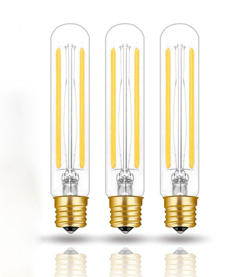 Dimmable E17 T6.5 Lights Lamp E17 T6 T20 Tubular Filament Bulb 110V 220V Intermediate Base Edison Glass