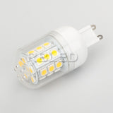 1pcs/lot G9  LED Bulb 5W 220-240VAC  Warm White 27LEDs 3-CHIP SMD5050 T7 Eye Protected Bi-pin 360degree Corn Lamp