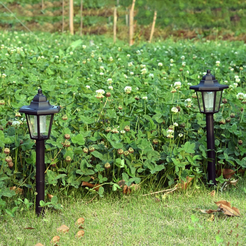 Solar Powered Panel LED Spot Light Landscape Outdoor Garden Path Lawn lamp Street Lights Solar Yard Decoratoin Lights