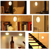 Touch Sensor LED Under Cabinets Lights Dimmable LED Puck Light For Kitchen Wardrobe Stair Closet Night Lamp Battery Powered