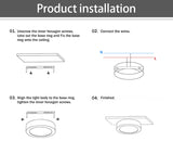 DBF Ultra-thin LED Surface Mount Ceiling Lamp 3W 5W 7W 9W Black/White/Gold Housing Ceiling Spot Lamp for Home Living room Decor