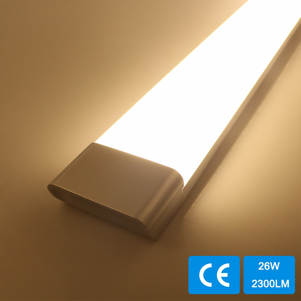 LED Clean Lamp Tube Light 0.6m 26W AC 110V 220V SMD2835 led Wall Lamp Purification Indoor Home Dustproof Anti fog Bar Commercial