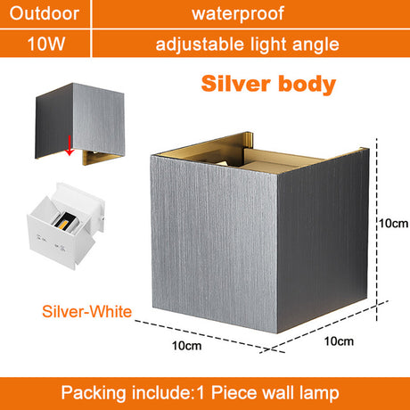 Led Wall Light IP65 7/10W Waterproof Outdoor indoor Led Wall Lamp modern Aluminum Adjustable angle AC90~260V Porch Light ZBW0002