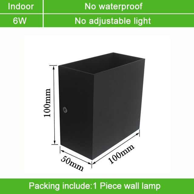 Led Wall Light IP65 7/10W Waterproof Outdoor indoor Led Wall Lamp modern Aluminum Adjustable angle AC90~260V Porch Light ZBW0002