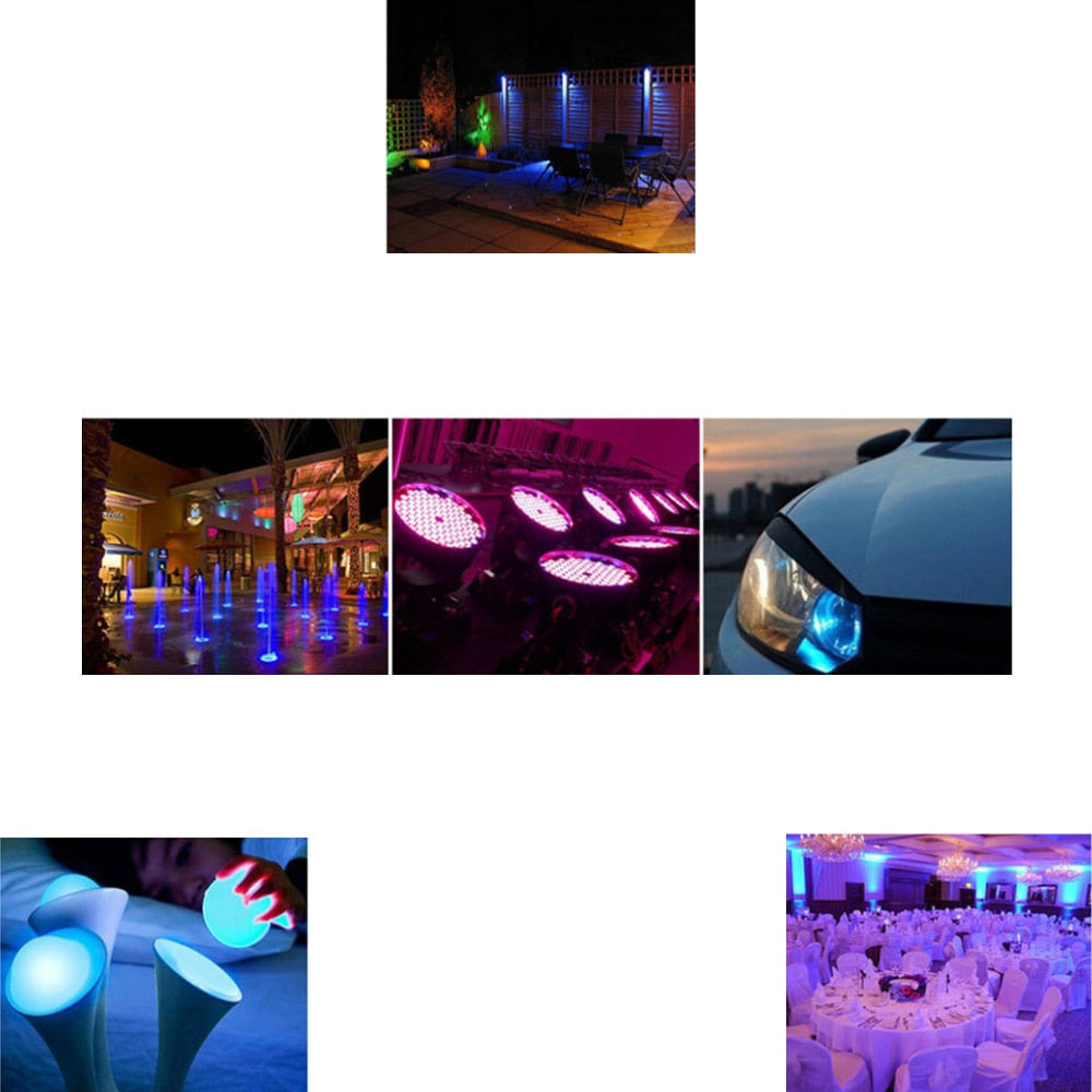 10pcs High Power LED Chip 1W 3W Warm Cold White Red Blue lamp Bulb Diodes SMD110-120LM LEDs Chip For 3W-18W Spot light Downlight