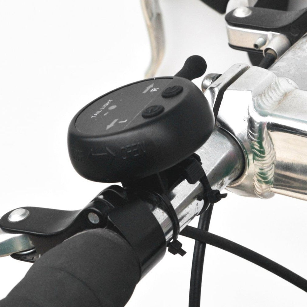 Wireless Bicycle Laser Tail Light Bike Turn Signal Remote Control Safety LED Warning Taillight USB Rechargeable Rear Light