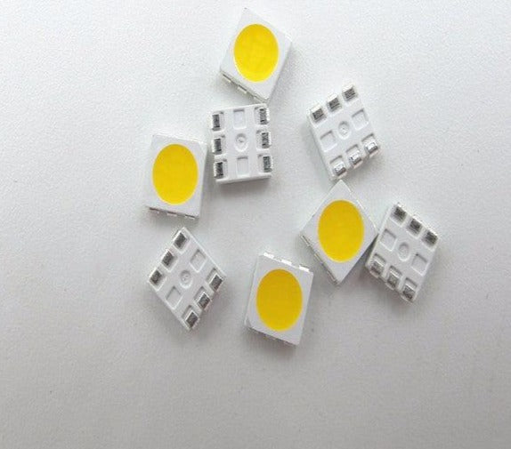 100pcs 5050 PLCC-6 Yellow LED SMD/SMT 3-CHIPS Ultra Bright Light Emitting Diodes SMD Chip lamp beads For automotive Bike DIY - LED Lights For Sale : Affordable LED Solutions : Wholesale Prices