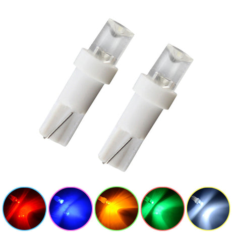 T5 Car Width Light T5 Socket Head 1LED Automobile Instrument Light LED Automotive Light 5-Color