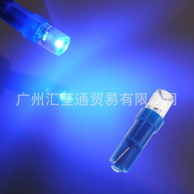 T5 Car Width Light T5 Socket Head 1LED Automobile Instrument Light LED Automotive Light 5-Color