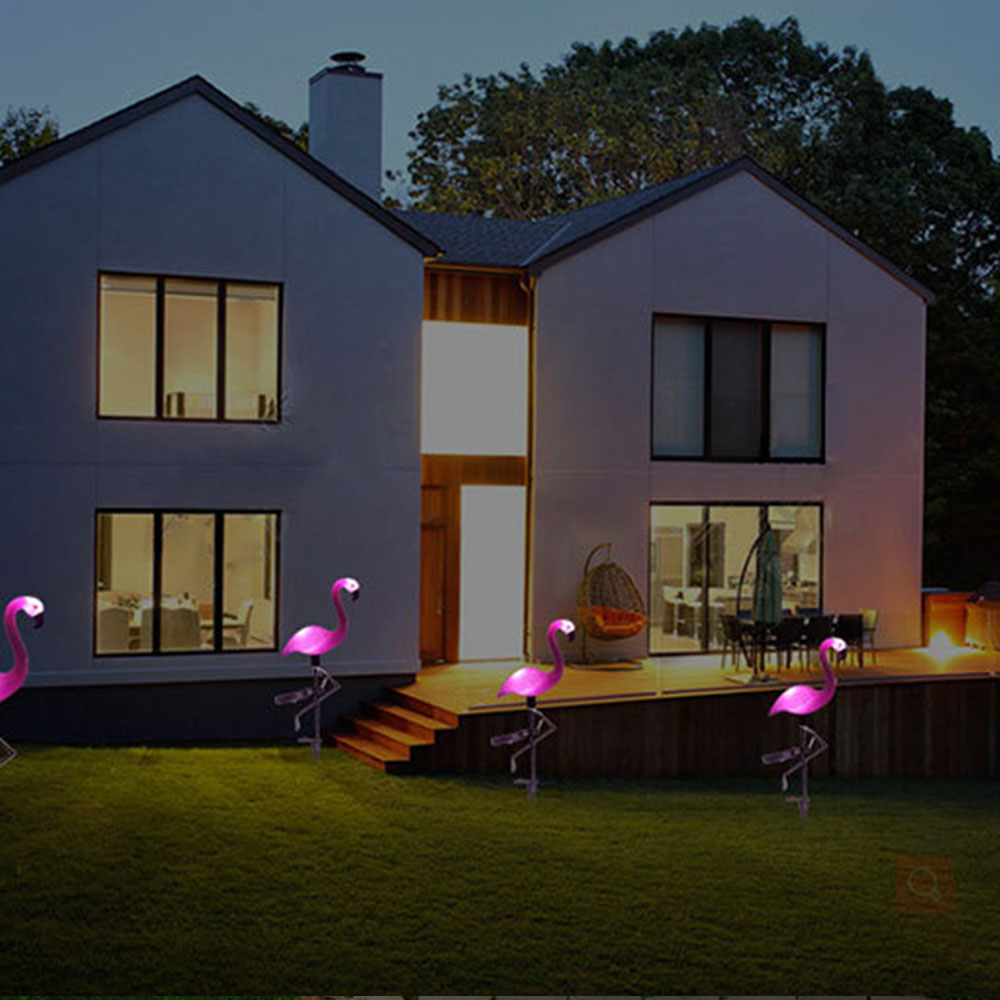 Flamingo Lawn Light Solar LED Gift Decoration Home Landscape Lamp Beautiful Yard Outdoor Party Flower Gardening