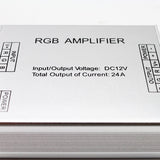 DC 12V-24V Aluminum Case 12A 24A RGB Amplifier for SMD 3528 & 5050 LED Strip Light