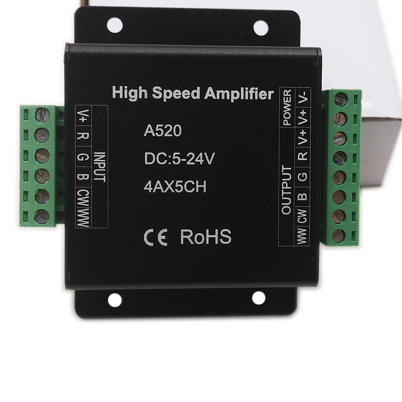 A318/A420/A520 Led High Speed Amplifier controller For 5050 SMD RGB RGBW RGB+CCT Led Strip Light tape DC5-24V