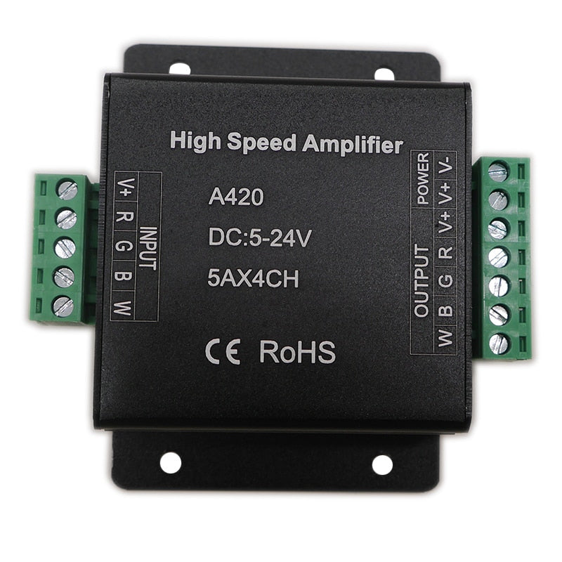 A318/A420/A520 Led High Speed Amplifier controller For 5050 SMD RGB RGBW RGB+CCT Led Strip Light tape DC5-24V