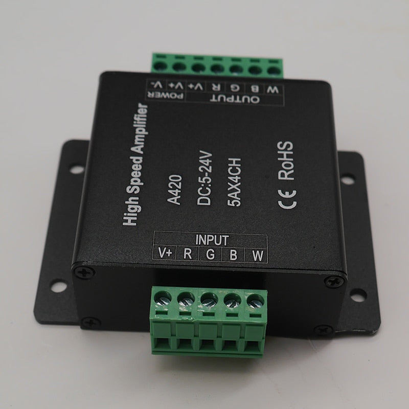 A318/A420/A520 Led High Speed Amplifier controller For 5050 SMD RGB RGBW RGB+CCT Led Strip Light tape DC5-24V