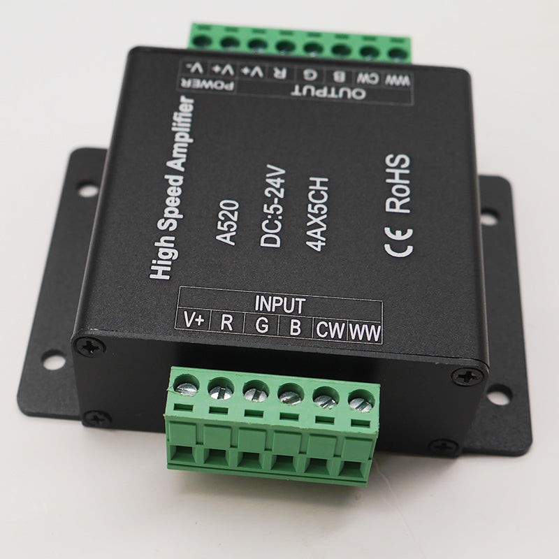 A318/A420/A520 Led High Speed Amplifier controller For 5050 SMD RGB RGBW RGB+CCT Led Strip Light tape DC5-24V