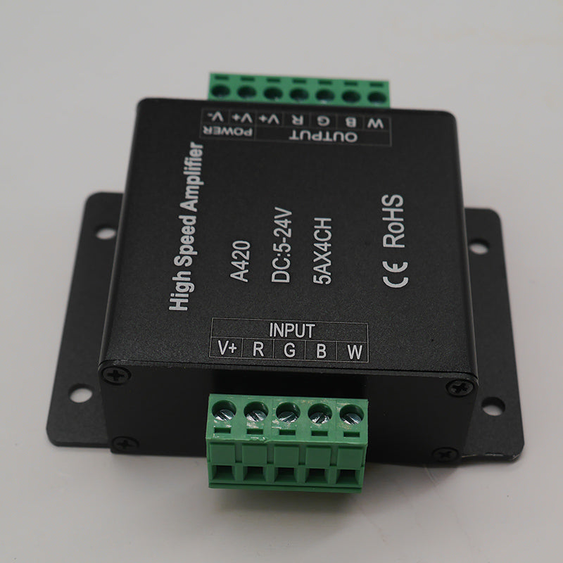 A318/A420/A520 Led High Speed Amplifier controller For 5050 SMD RGB RGBW RGB+CCT Led Strip Light tape DC5-24V