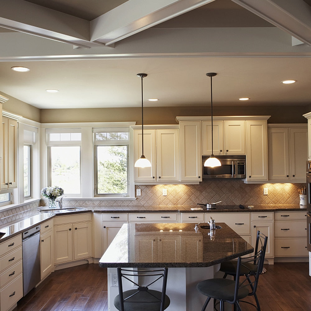 DBF Black/White Body Recessed LED Dimmable Downlight COB 6W 9W 12W 15W LED Spot Light LED Decoration Ceiling Lamp AC 110V/220V