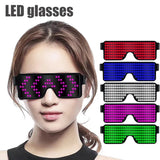 Quick Flash Led Party Glasses USB charge Luminous Glasses Christmas Concert light Toys